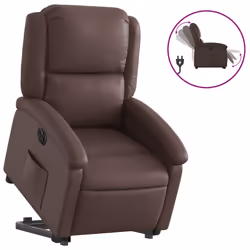 VidaXL 3204242, Ecopelle, Marrone, Schiuma, 110 kg, 710 mm, 865 mm