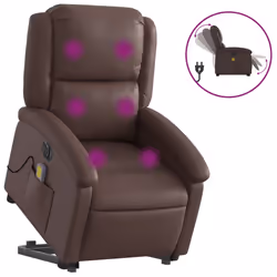 VidaXL 3204249, Ecopelle, Marrone, Schiuma, 110 kg, 710 mm, 865 mm