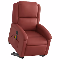 Poltrona Alzapersona Reclinabile Rosso Vino in Similpellecod mxl 133048 - Vista aggiuntiva 3