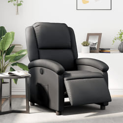 Poltrona Reclinabile Elettrica Nera in Vera Pellecod mxl 115857
