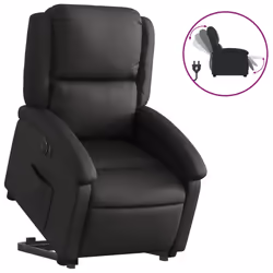 VidaXL 3204262, Pelle, Nero, Schiuma, 110 kg, 710 mm, 865 mm