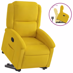 VidaXL 3204307, Velluto, Giallo, Schiuma, 110 kg, 710 mm, 865 mm