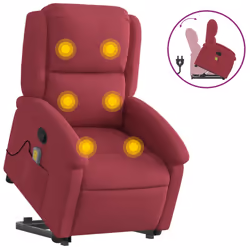 VidaXL 3204316, Velluto, Rosso, Schiuma, 110 kg, 710 mm, 865 mm