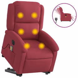 VidaXL 3204338, Velluto, Rosso, Schiuma, 110 kg, 710 mm, 865 mm