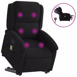VidaXL 3204339, Velluto, Nero, Schiuma, 110 kg, 710 mm, 865 mm