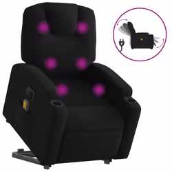VidaXL 3204406, Tessuto, Nero, Schiuma, 110 kg, 740 mm, 880 mm