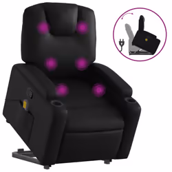 VidaXL 3204437, Ecopelle, Nero, Schiuma, 110 kg, 740 mm, 880 mm