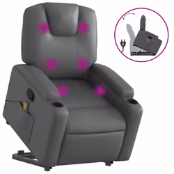 VidaXL 3204440, Ecopelle, Grigio, Schiuma, 110 kg, 740 mm, 880 mm