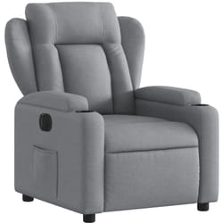 Vidaxl - Poltrona Elettrica Reclinabile Grigio Chiaro in Tessuto
