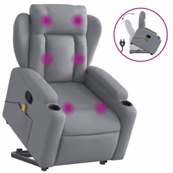 VidaXL 3204494, Tessuto, Grigio, Schiuma, 110 kg, 770 mm, 945 mm