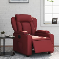 Vidaxl - Poltrona Reclinabile Elettrica Rosso Vino in Similpelle 243652