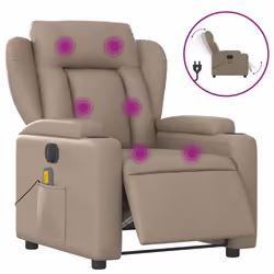 VidaXL 3204543, Ecopelle, Cappuccino, Schiuma, 110 kg, 770 mm, 945 mm