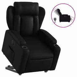 VidaXL 3204544, Ecopelle, Nero, Schiuma, 110 kg, 770 mm, 945 mm