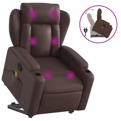 VidaXL 3204553, Ecopelle, Marrone, Schiuma, 110 kg, 770 mm, 945 mm