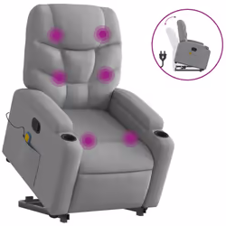 VidaXL 3204608, Tessuto, Grigio, Schiuma, 110 kg, 740 mm, 890 mm