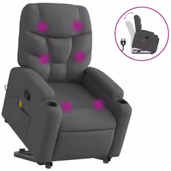 VidaXL 3204609, Tessuto, Grigio, Schiuma, 110 kg, 740 mm, 890 mm