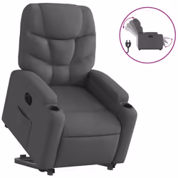 VidaXL 3204621, Tessuto, Grigio, Schiuma, 110 kg, 740 mm, 890 mm