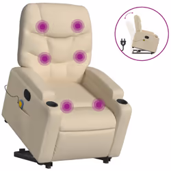 VidaXL 3204629, Tessuto, Crema, Schiuma, 110 kg, 740 mm, 890 mm
