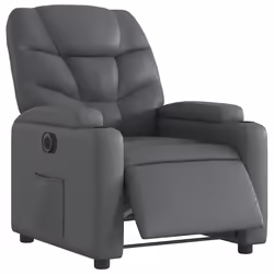Poltrona Reclinabile Elettrica Grigia in Similpellecod mxl 133054 - Vista aggiuntiva 3