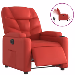 Poltrona Reclinabile Elettrica Rossa in Similpellecod mxl 109082 - Vista aggiuntiva 2