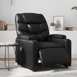 Poltrona Massaggiante Reclinabile Elettrica Nera in Similpellecod mxl 133055