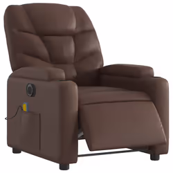Poltrona Massaggiante Elettrica Marrone in Similpellecod mxl 133056 - Vista aggiuntiva 3