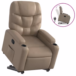VidaXL 3204664, Ecopelle, Cappuccino, Schiuma, 110 kg, 740 mm, 890 mm