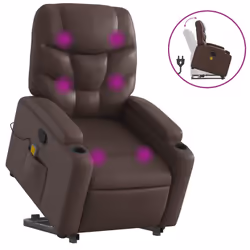 VidaXL 3204667, Ecopelle, Marrone, Schiuma, 110 kg, 740 mm, 890 mm