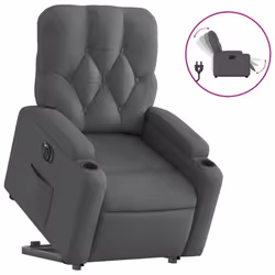 VidaXL 3204735, Tessuto, Grigio, Schiuma, 110 kg, 740 mm, 865 mm