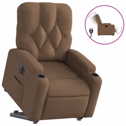VidaXL 3204738, Tessuto, Marrone, Schiuma, 110 kg, 740 mm, 865 mm