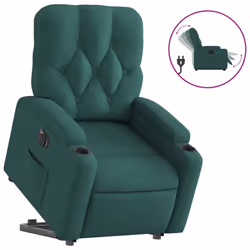 VidaXL 3204740, Tessuto, Verde, Schiuma, 110 kg, 740 mm, 865 mm