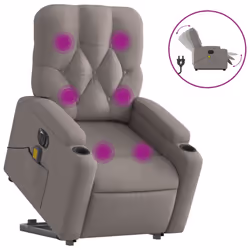 VidaXL 3204754, Tessuto, Grigio talpa, Schiuma, 110 kg, 740 mm, 865 mm