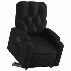 Poltrona Alzapersona Reclinabile Elettrica Nera in Similpellecod mxl 84965 - Vista aggiuntiva 3