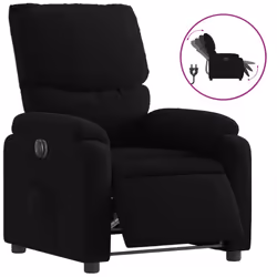 Poltrona Elettrica Reclinabile Nera in Tessutocod mxl 85281 - Vista aggiuntiva 2
