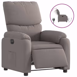 Poltrona Elettrica Reclinabile Tortora in Tessutocod mxl 109250 - Vista aggiuntiva 2