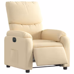 Poltrona Elettrica Reclinabile Crema in Tessutocod mxl 85282 - Vista aggiuntiva 3