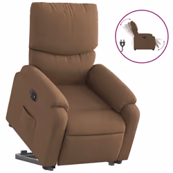 VidaXL 3204852, Tessuto, Marrone, Schiuma, 110 kg, 750 mm, 990 mm