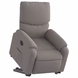 Poltrona Alzapersona Reclinabile Elettrica Tortora in Tessutocod mxl 85291 - Vista aggiuntiva 3