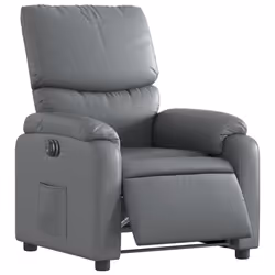 Poltrona Reclinabile Elettrica Grigia in Similpellecod mxl 85295 - Vista aggiuntiva 3