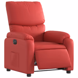 Poltrona Reclinabile Elettrica Rossa in Similpellecod mxl 85296 - Vista aggiuntiva 3