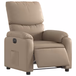 Poltrona Reclinabile Elettrica Cappuccino in Similpellecod mxl 133235 - Vista aggiuntiva 3