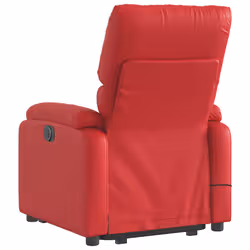 VidaXL 3204898 sedia massaggiante elettrica Rosso Ecopelle - Vista aggiuntiva 5
