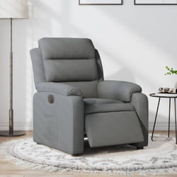 Vidaxl - Poltrona Elettrica Reclinabile Grigio Scuro in Tessuto