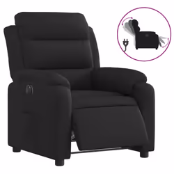 Poltrona Elettrica Reclinabile Nera in Tessutocod mxl 84881 - Vista aggiuntiva 2