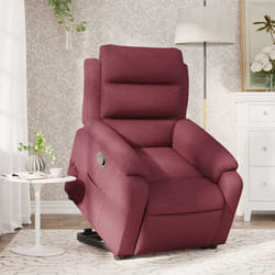 Poltrona Alzapersona Reclinabile Rosso Vino in Tessutocod mxl 133199