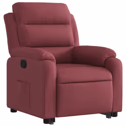 Poltrona Alzapersona Reclinabile Rosso Vino in Tessutocod mxl 133199 - Vista aggiuntiva 3