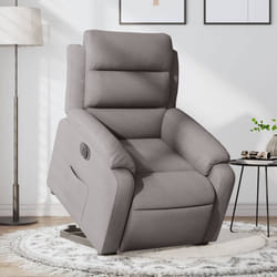 Poltrona Alzapersona Reclinabile Elettrica Tortora in Tessutocod mxl 85267