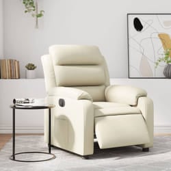 Vidaxl - Poltrona Reclinabile Elettrica Crema in Similpelle