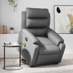 Poltrona Alzapersona Elettrica Reclinabile Grigio in Similpellecod mxl 109074