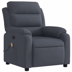 Poltrona Massaggiante Reclinante Elettrica Grigio Scuro Vellutocod mxl 133312 - Vista aggiuntiva 3
